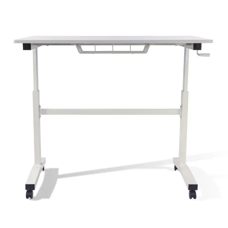 

Atlantic 28-41" Height Adjustable Desk - Sit or Stand, with Rolling Casters, White