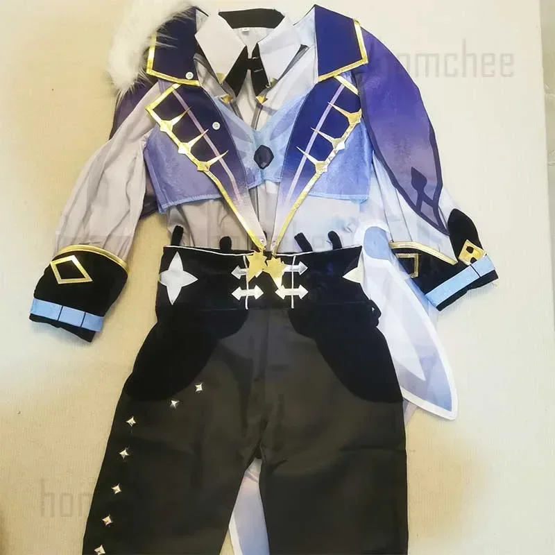 Impact Kaeya Cosplay Costume Full Set Outfits Adult Halloween Comic Con Costumes Wig Kaeya Costplay For Men