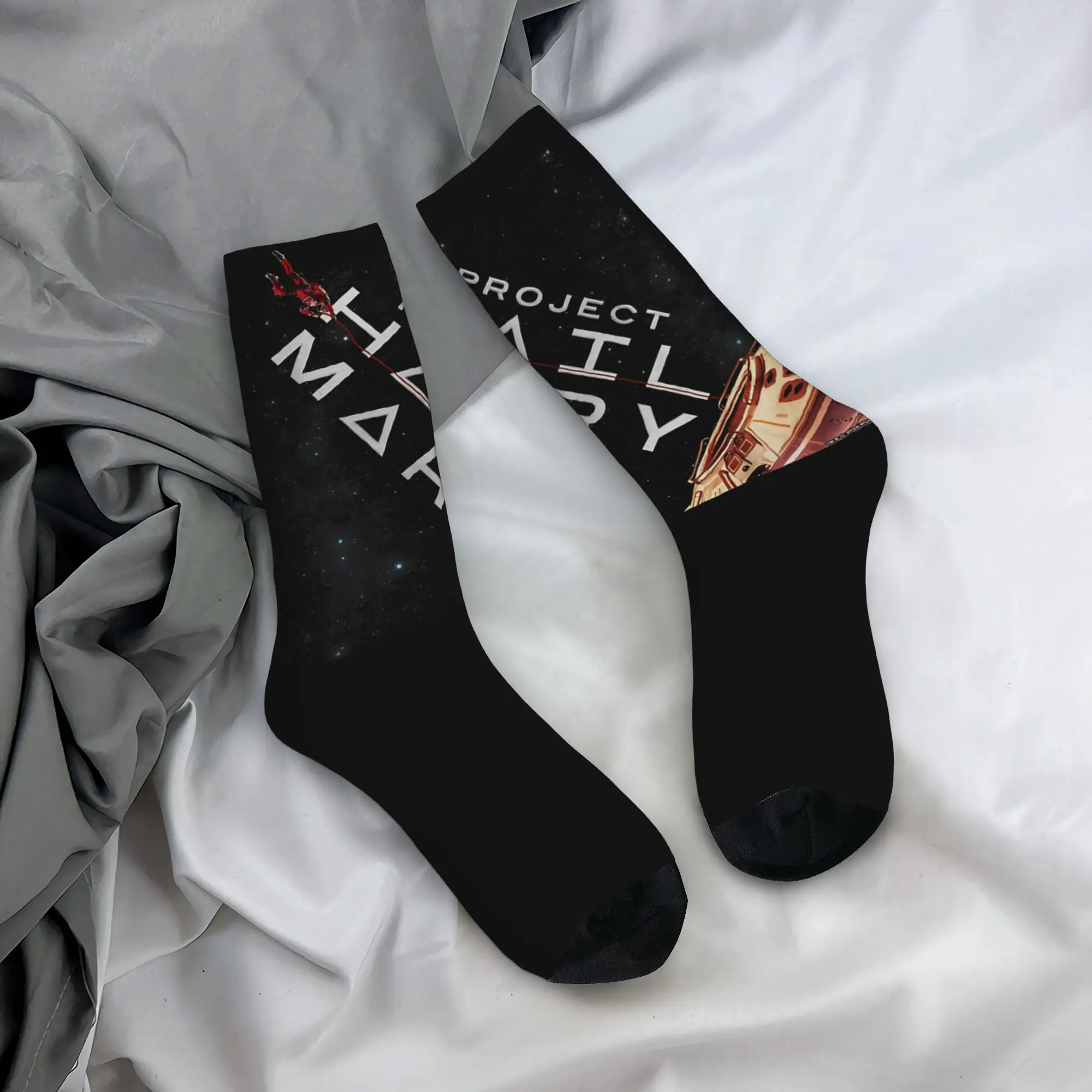 

Project Hail Mary 2026 Stockings Gothic Socks Men's Comfortable Socks Spring Cycling Pattern Anti Skid Socks Gift
