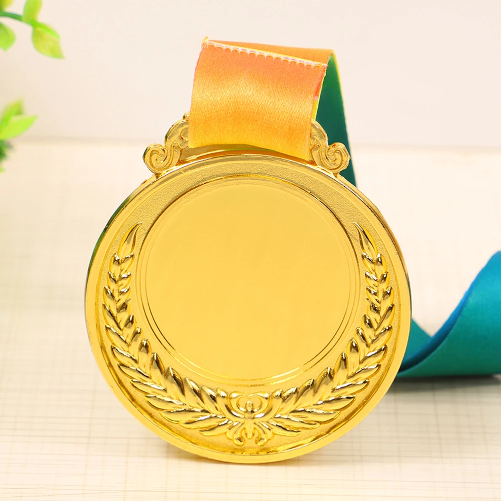 2 Inches Gold Silver Bronze Award Medal with Neck Ribbon Gold Silver Bronze Prize for Kids Sports Meeting
