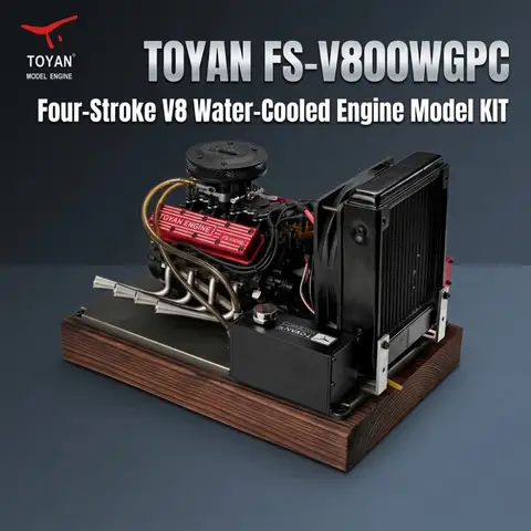 TOYAN FS-V800WGPC 4-stroke V8 water-cooled engine model kit RC model car modification parts desktop decoration