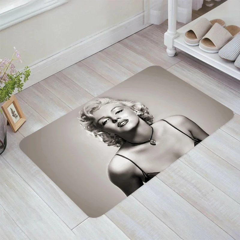 Famous Actress Marilyn Monroe Floor Mat Carpet Entrance of House Rugs Kitchen Rug Balcony Home Room Mats Carpets Foot Door Bath