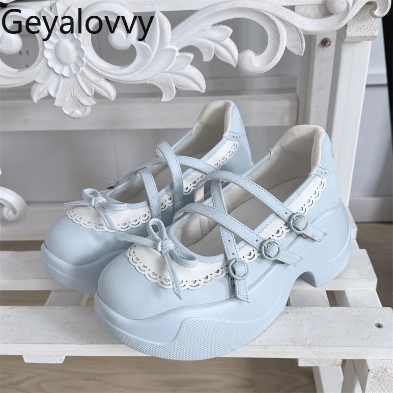 Summer Autumn Japanese Lolita Style Original Sweet Girls Versatile Platform Shoes for Women Elegant Casual Sneakers Femme