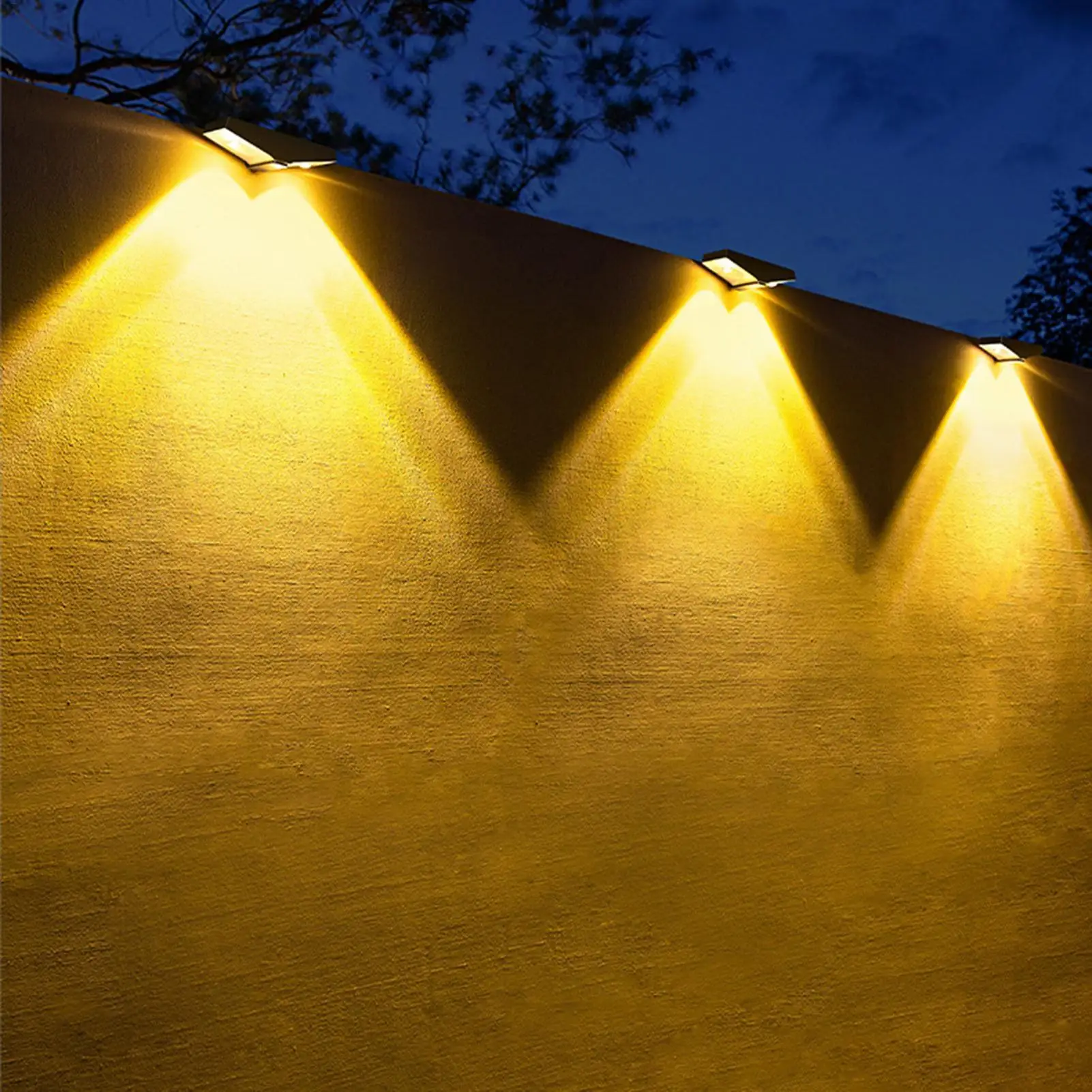 

Solar Wall Lamps Outdoor Waterproof Automatic Waterproof Fence Solar Lamp Versatile Foldable House Exterior Lighting For