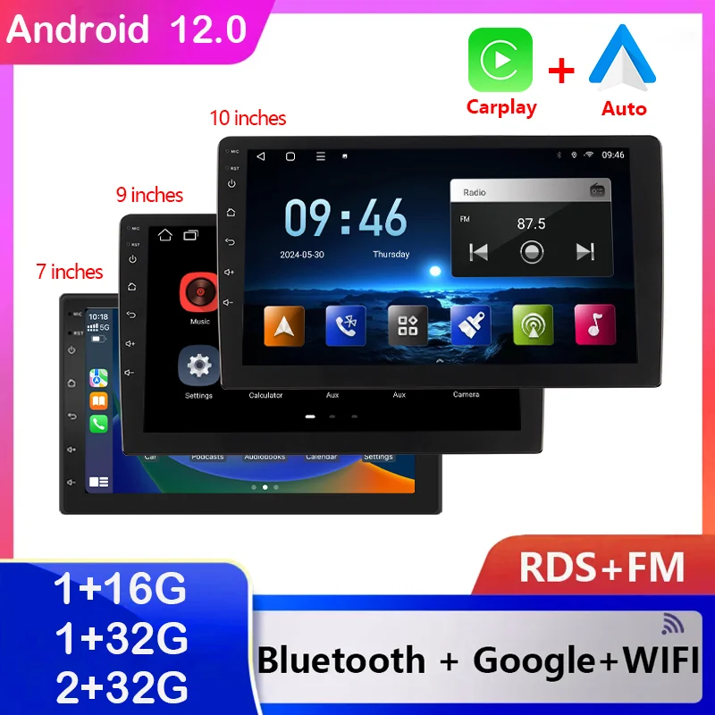 

BOSSCAR Универсальный 7 "/9"/10" OLED Carplay Автомобильный Android Радио Видеоплеер GPS WIFI Интеллектуальные системы 2DIN для Toyota