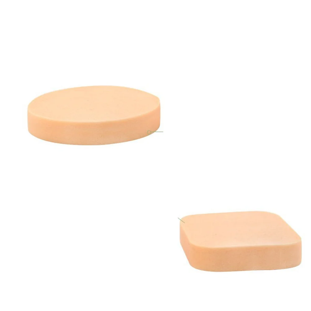 

2Pcs Makeup Facial Sponges Powder Puff Round Dry Wet Use Soft Sponge for Home Salon Travel Powder Puff