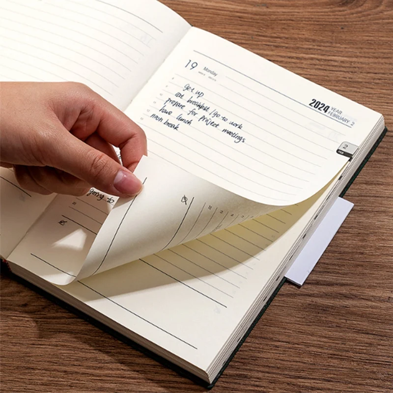 2024 Journal Notebook, 360 Pages Hardcover Leather Notebook For Women Men, 5.7X8.3Inch