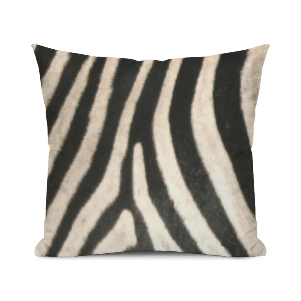 Zebra Print. Safari Animal Lovers Decor. Cushion Cover 45x45cm Home Decor Sofa Pillow Home Pillowcase