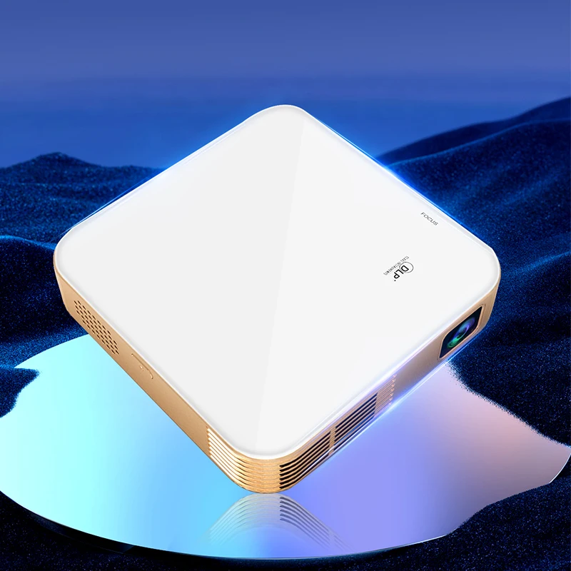 Homan S-230 Mini 4K 3D Home Theater Projector Native Full HD 1080P with 2*3W Stereo Speakers for Travel & Camping