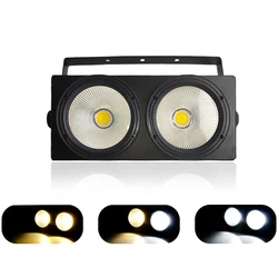 LED Blinder light NEW Studio Film Theater 2x100W 2 occhi bianco freddo bianco caldo 2 in1 LED DMX COB Audience Two Eyes Binder Light