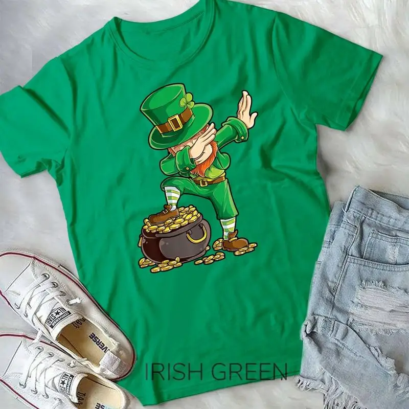 

Boys St Patricks Day Shirt Kids Dabbing Leprechaun Men Dab Unisex T shirt