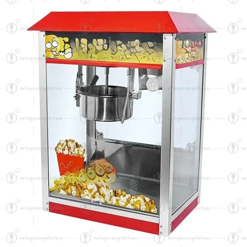 Máquina Comercial Eléctrica para Hacer Palomitas de Maíz, Tipo Mariposa con Carrito, para Uso en Cines y Puestos