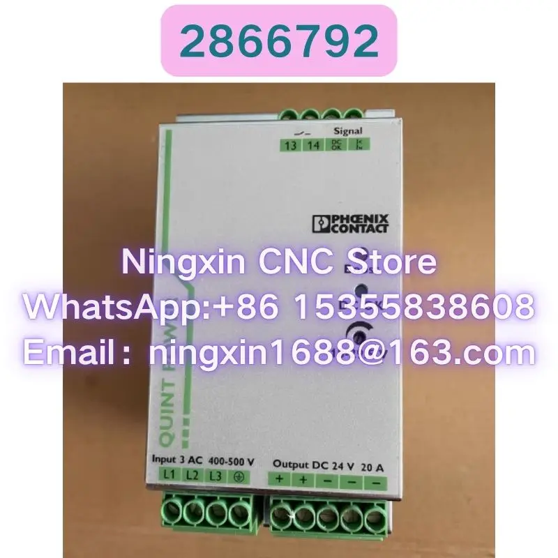 Second-hand QUINT-PS/3AC/24DC/20 2866792 switching power supply Functional test OK Fast delivery