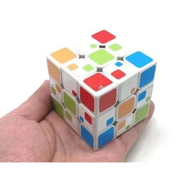 Cubo Magico Calvin's Puzzle 3x3 Cube Evgeniy 3x3x3 Respect Cube White Black Body 3x3 Magic Cube Children's Educational Toy