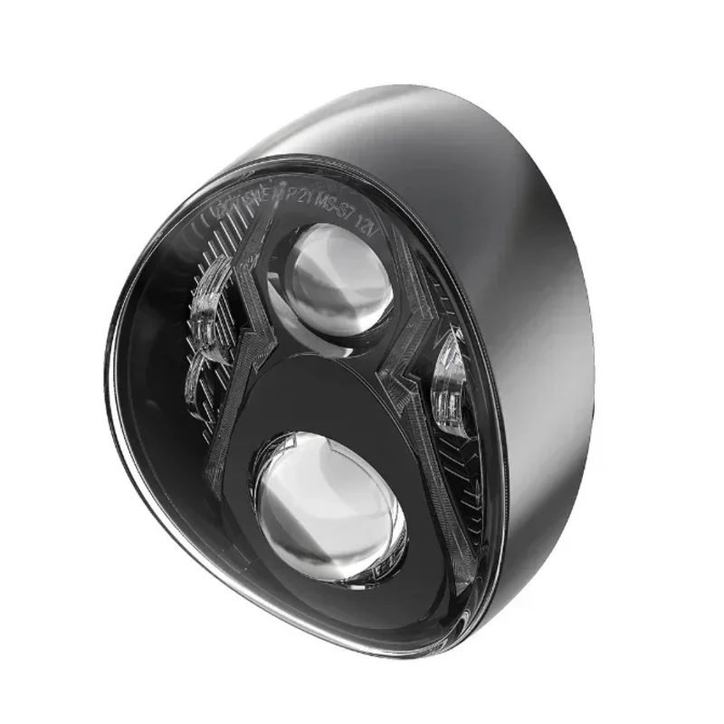 

Motorcycle DOT LED headlight Hi Low beam running lights play plug fit Harley softail breakout 107 114 custom motor bike lighting