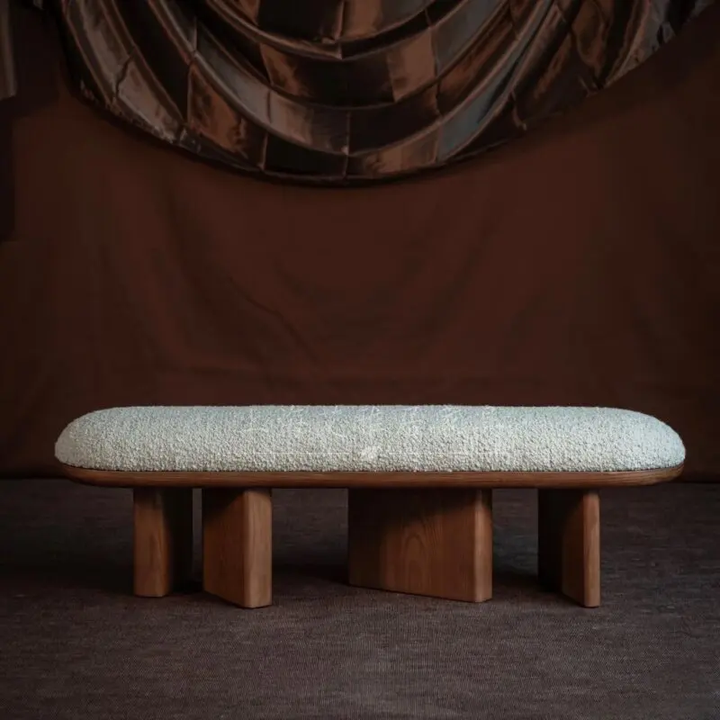 Bedroom bedside stool resting bench retro model room living room sofa stool creative cloakroom shoe changing stool