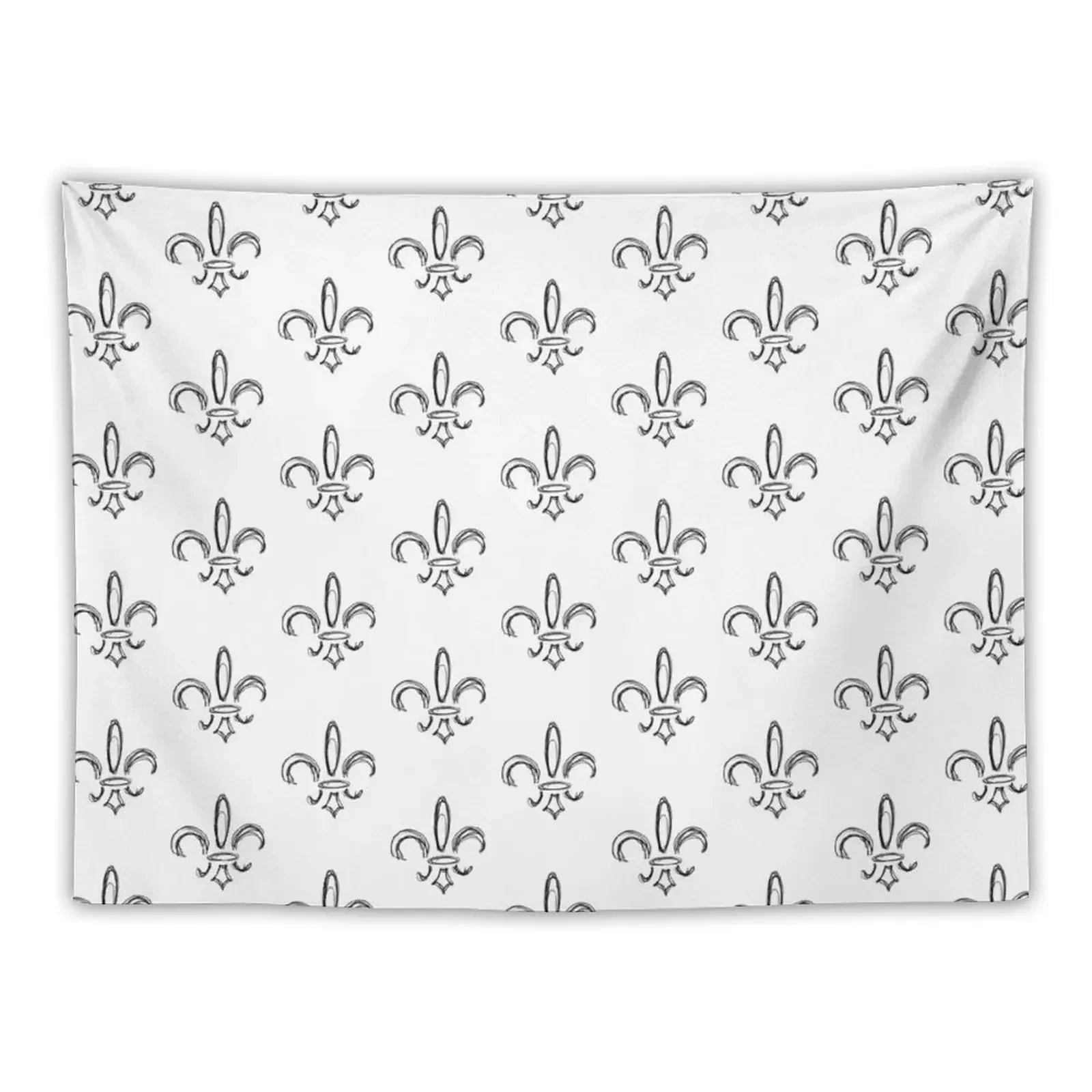 

Fleur-de-lis sketch Tapestry Decoration For Bedroom Wall Art Wall Tapestries Tapestry