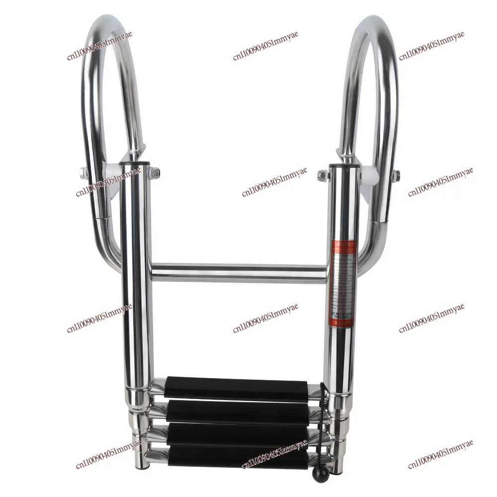 

Thickened Stainless Steel Marine Sewer Ladder, Speedboat Yacht Folding Handrail Ladder, Swimming Boarding Ladder Pontoon Stern