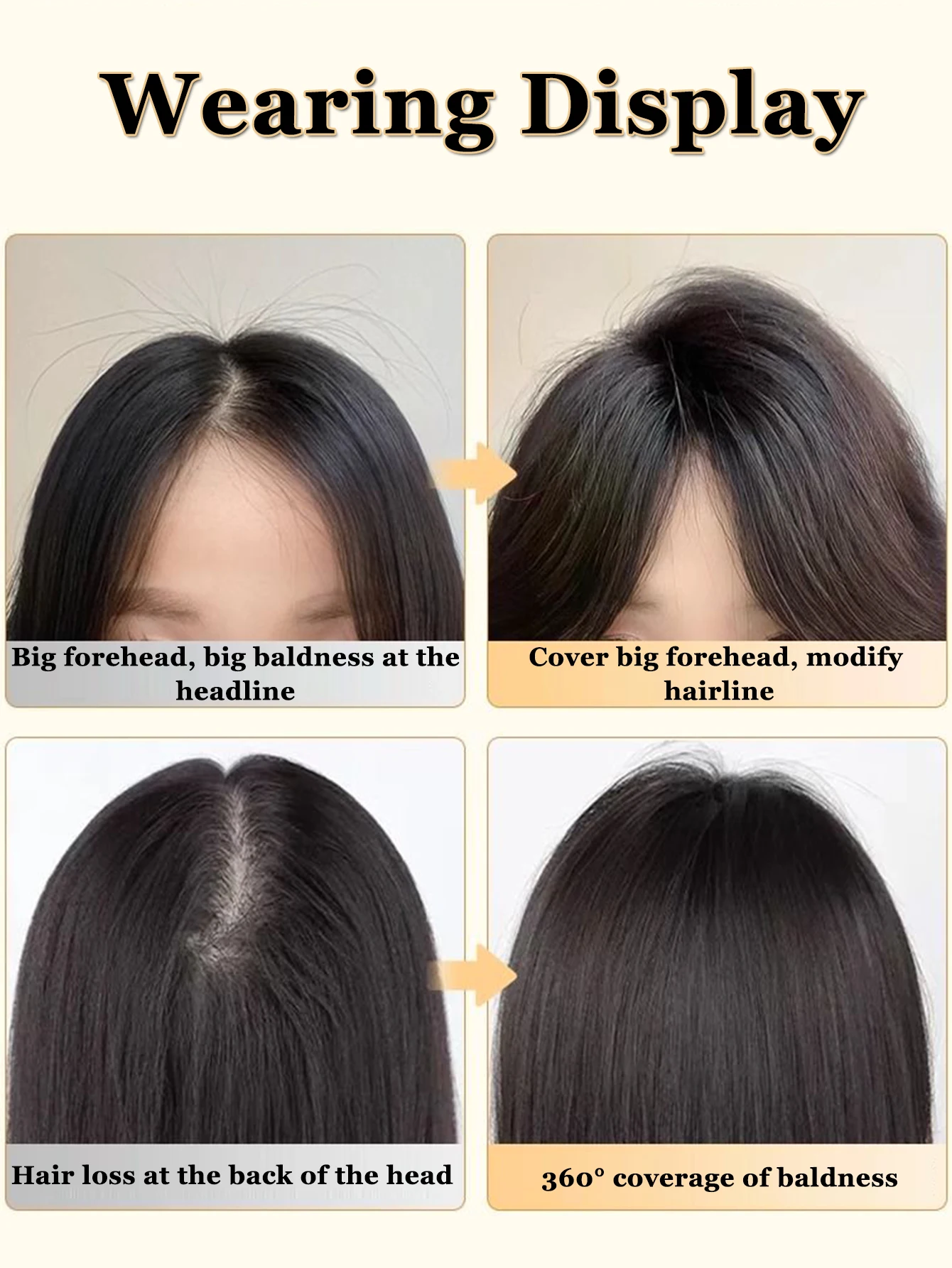 شعر رأس صناعي غير مرئي بدون خياطة، شعر مستقيم، ثمانية أشكال، غطاء بديل طبيعي غير مرئي، أبيض #4