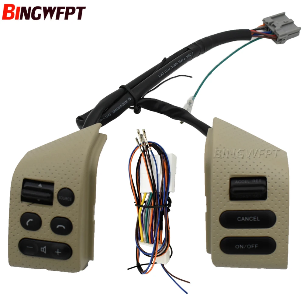 (أربعة ألوان للاختيار) لأزرار التحكم في عجلة القيادة SYLPHY وNissan LIVINA وTIDA مع إضاءة خلفية للأسلاك