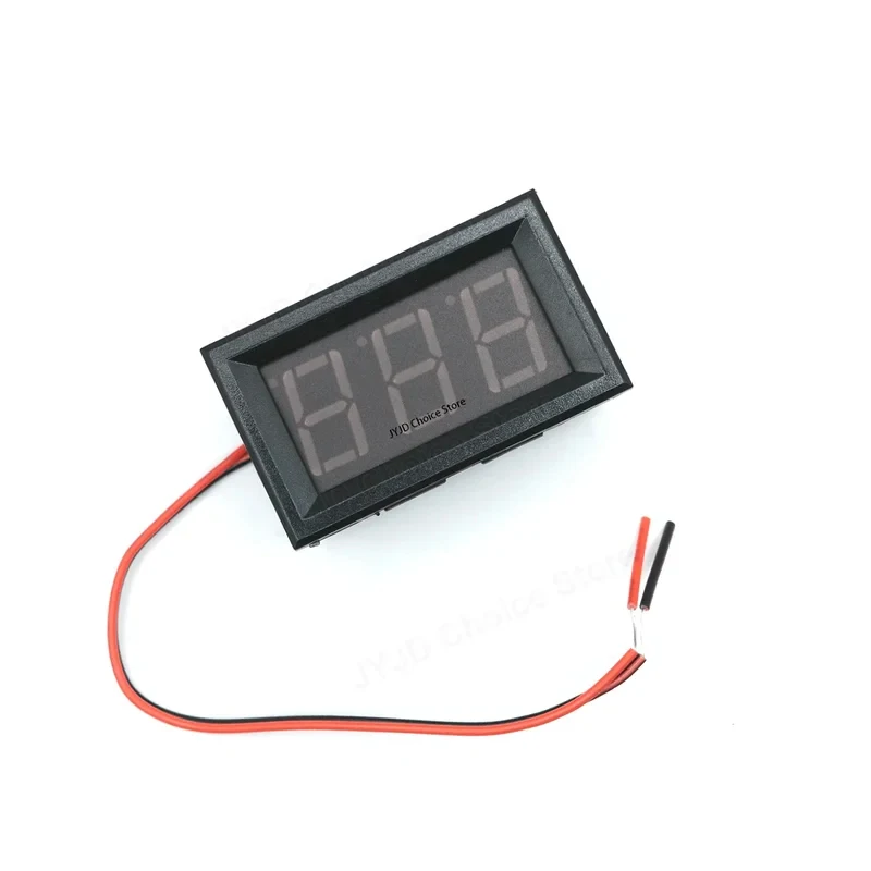 Mini Voltímetro Digital LED Impermeable de 4.5-30V y 0.56 Pulgadas para Coche, Moto y Panel Marino