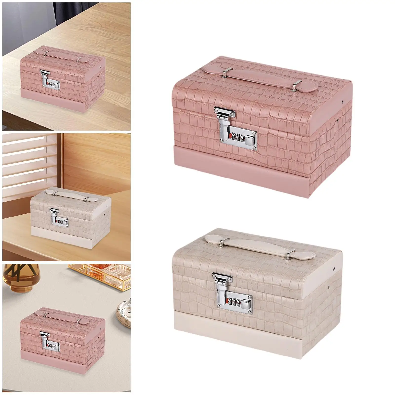 3 Layer Jewelry Box, Jewelry Storage Case, Rings Multifunctional Necklace Organizer,Jewelry Organizer, Jewelry Storage Box