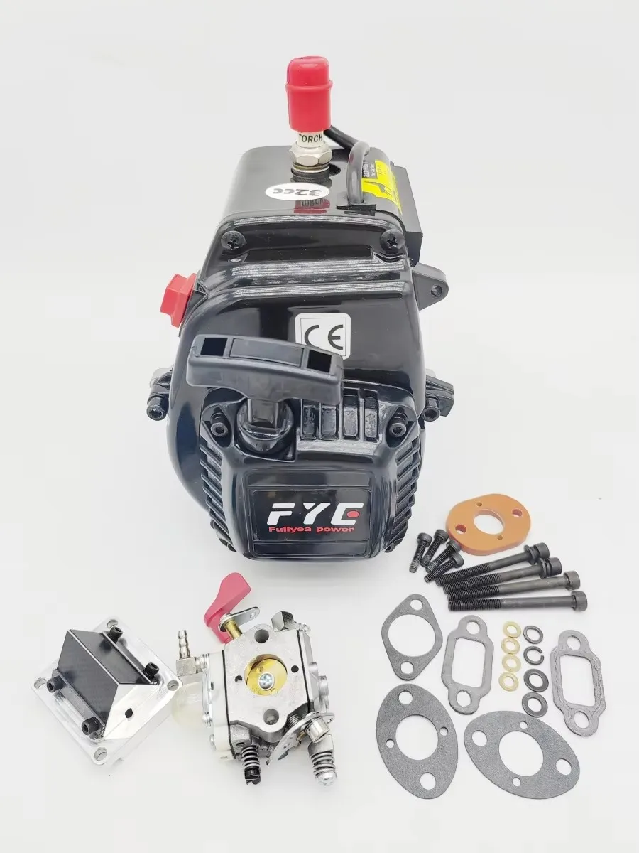 Moteur à 2 temps d'admission de carter avec CNC, alliage d'aluminium, grand débit, valeur de contrôle d'admission pour 1/5 ROFUN LT LOSI 5IVE-T Gardens I BAAlbany