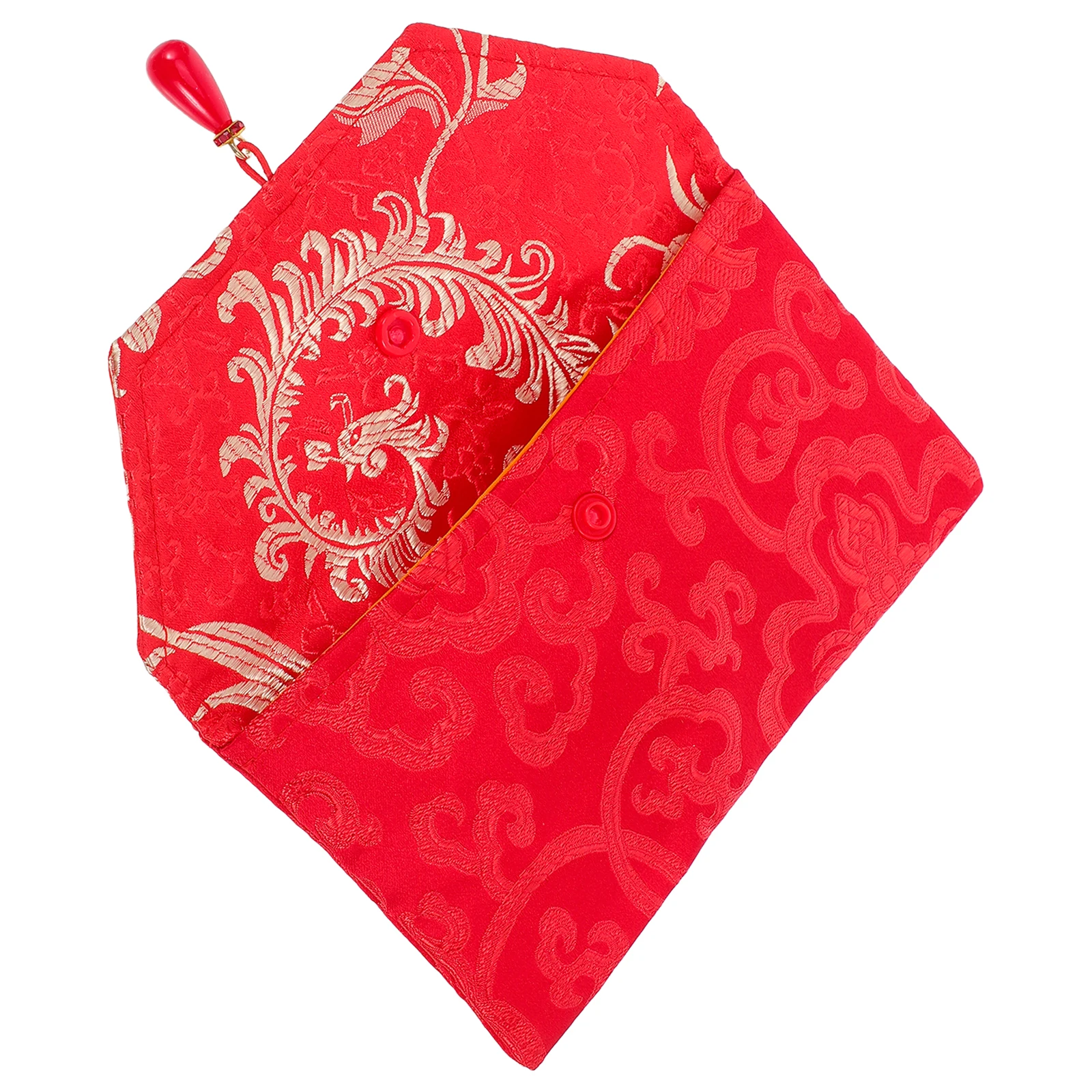 

Chinese Wedding Red Envelopes Brocade Cash Holders Lucky Money Bags Tear Resistant Festive Cultural Design For