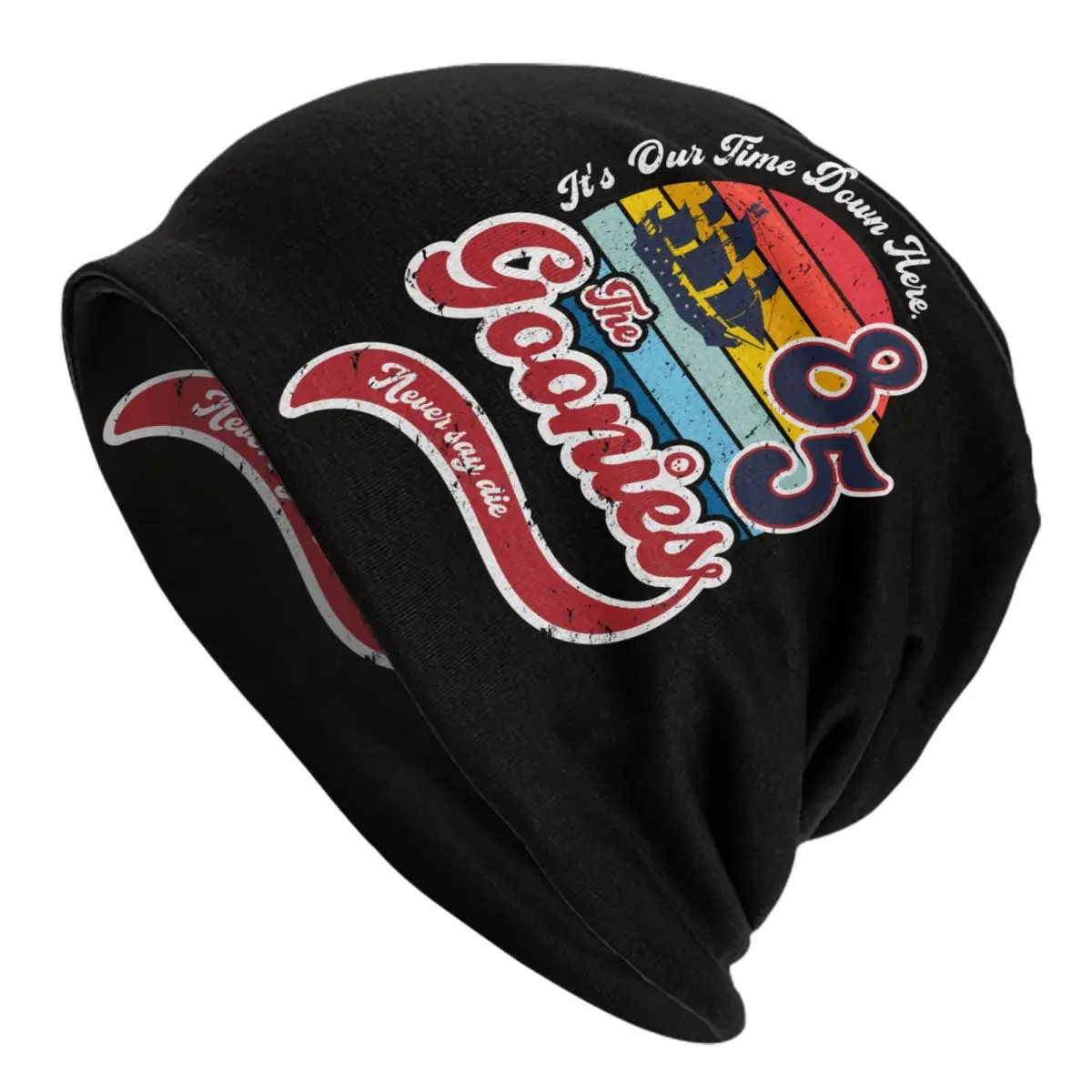 Goonies Skullies Beanies CapStreetwear Winter Warm Knit Hat Adult Never Say Die Sloth Chunk Fratelli Skull Pirate Bonnet Hats
