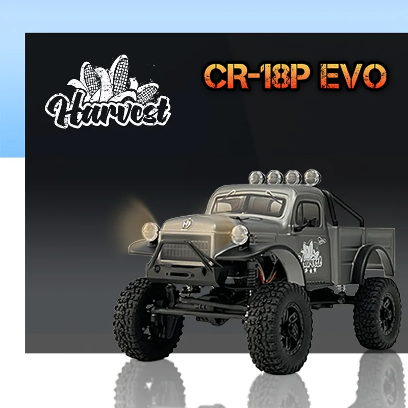 

HOBBY PLUS CR18P EVO HARVEST RC Car RTR 1/18 Climbing Crawler Vehicle Electric Remote Control Model for Adult Kids Boys Toys