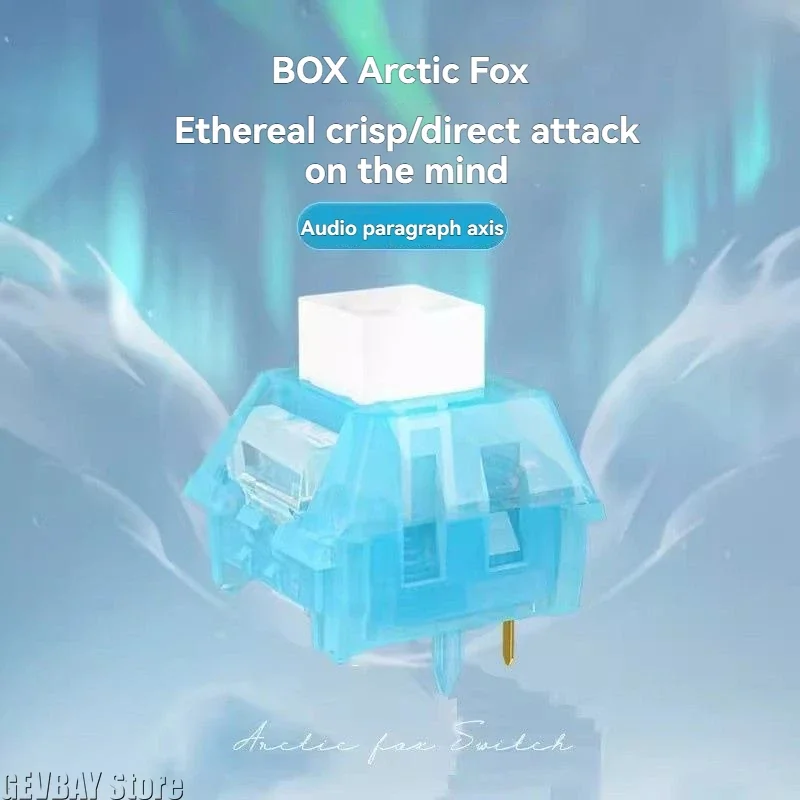 Kailh Arctic Fox Box Switch - 5-Pin Clicky Tactile Switch with RGB SMD for Gaming Keyboard — product photo 1 of 1