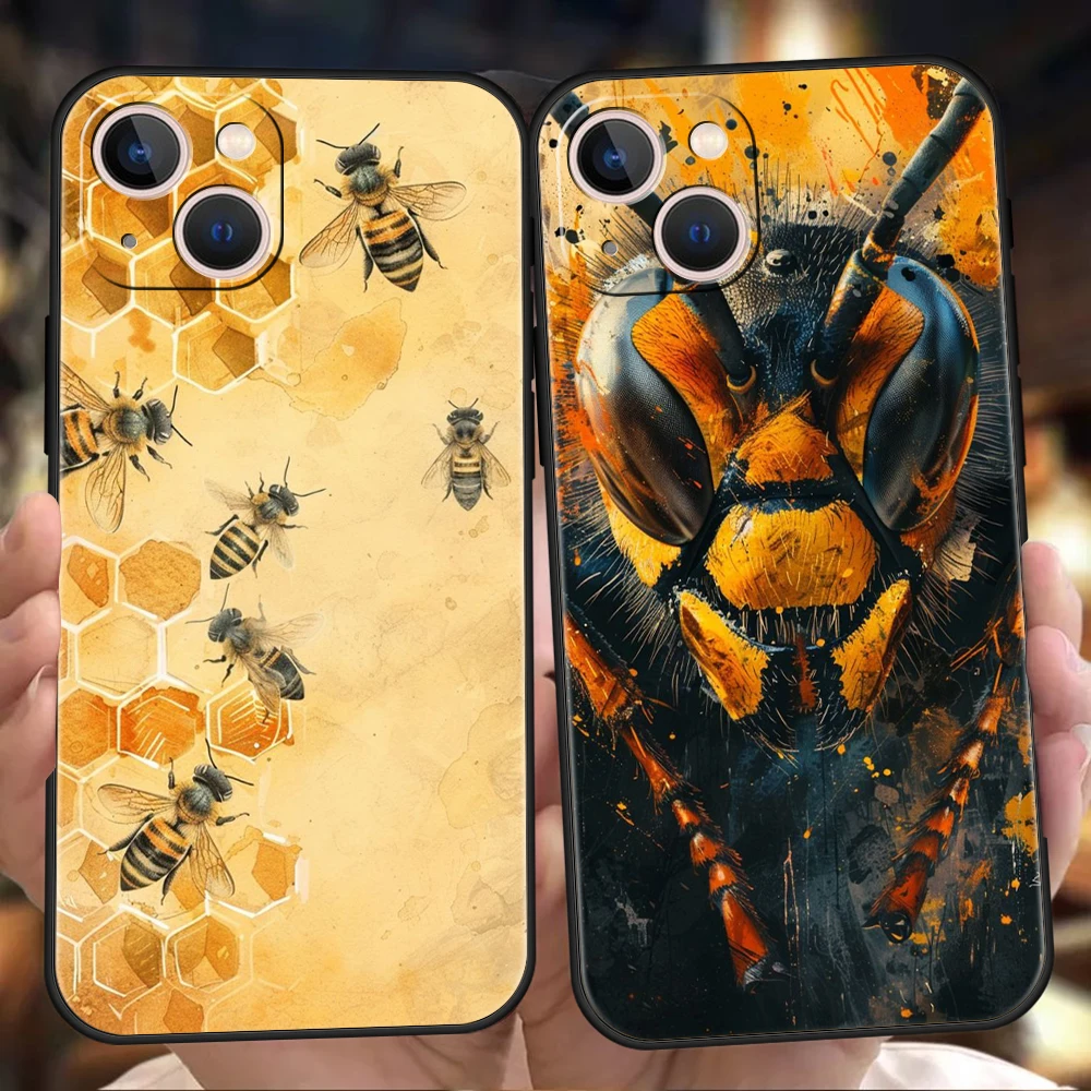 Bugs Bees Scientific Decomposition Phone Case Cover for iPhone 16 15 14 13 12 Pro Max 11 Pro Max 7 8 Plus XS XR Soft TPU Shell