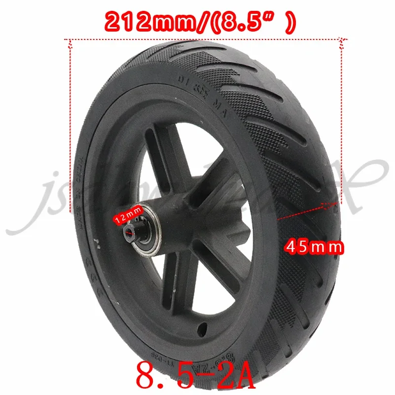 DIMA 8.5-2A wheel For Xiaomi Mijia M365 Scooter rear Wheels 8 1/2X2 Electric Skate Board 8.5 inch solid  alloy rims