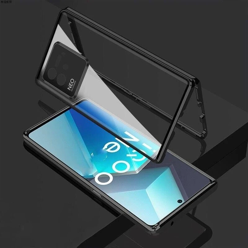

360 Full Cover For Xiaomi 13T Pro Case Double Sided Magnetic Adsorption Metal Phone Case For Xiaomi Mi 13 T 13TPro 5G Bumper