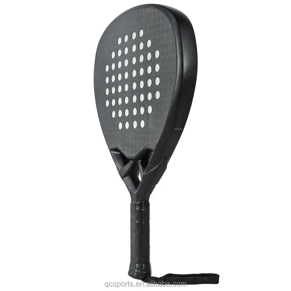 

OEM customizable Carbon fiber material padel paddle, round frame EVA foam core, high quality polyester strings, adjustable balan