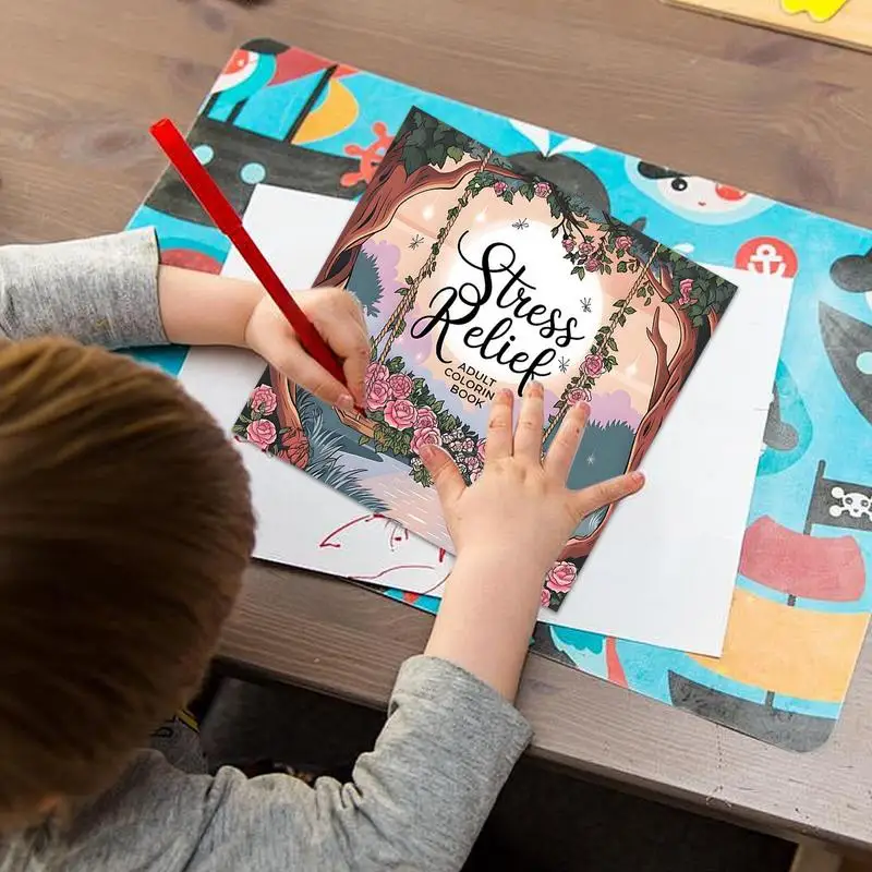 Adulto livro de colorir aliviar engraçado portátil alívio do estresse livro afirmação brinquedo para colorir aumentar seu humor desenho brinquedo para homem