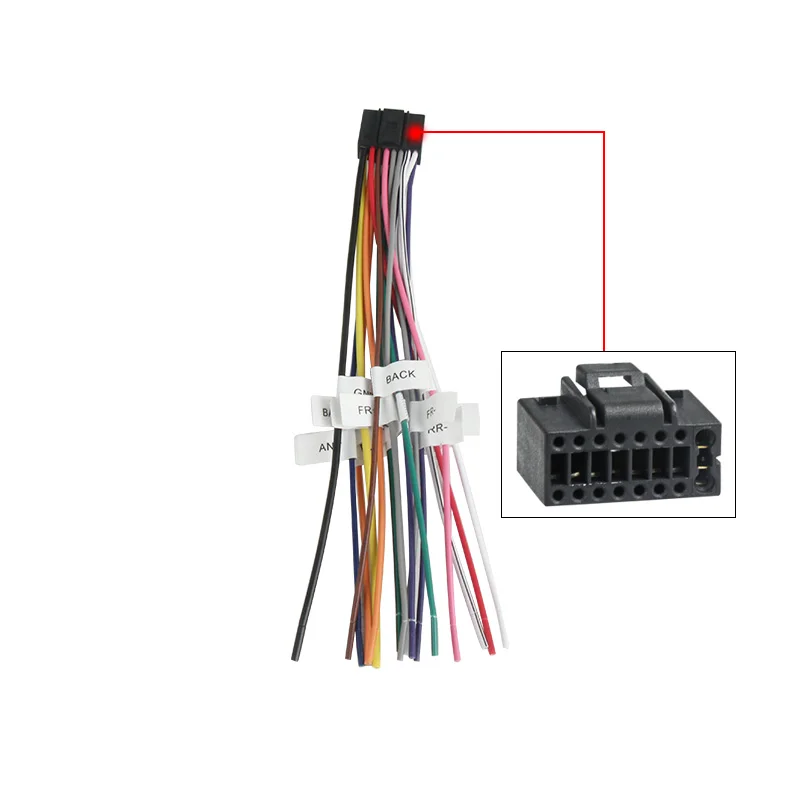 Universal Wiring Harness Female 16 Pin ISO Cable 1Pcs Auto Car Radio CD Player Adaptor Connector Wire Plug Kit For NEW Pioneer