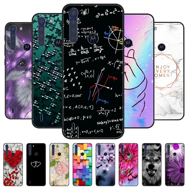 For Motorola One Fusion Case Black Bumper Soft Silicone Cover For Moto One Fusion Plus Phone Cases OneFusion Fusion+ Funda Shell