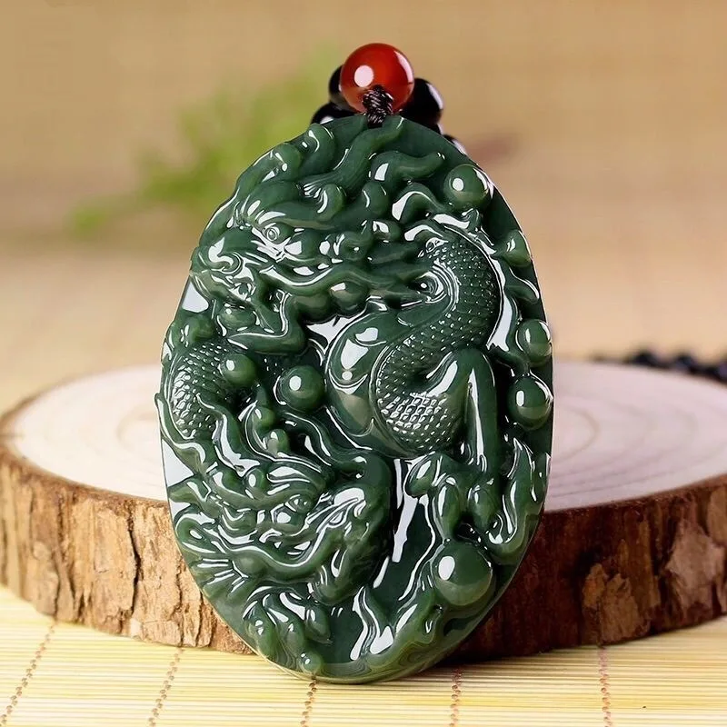 

New Sapphire Zodiac Dragon Pendant, Elegant Temperament Versatile Necklace