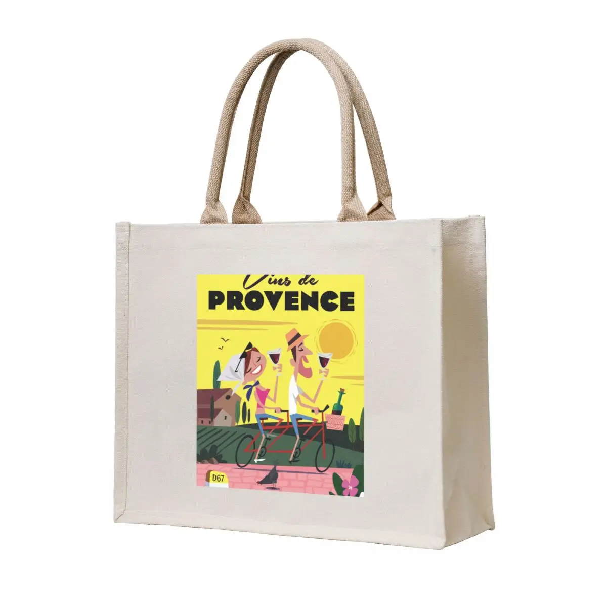 

Vins de Provence poster Tote Bag tote bag men canvas tote bag Shopper Women's shopper