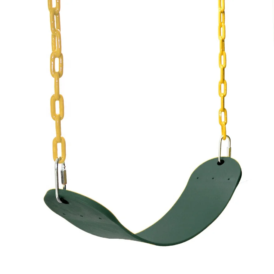 

Soft Swings Seats with Plastic Coated Chain Playground Swing Jungle Gym EVA Flat Swing Outdoor Equipment Accessory