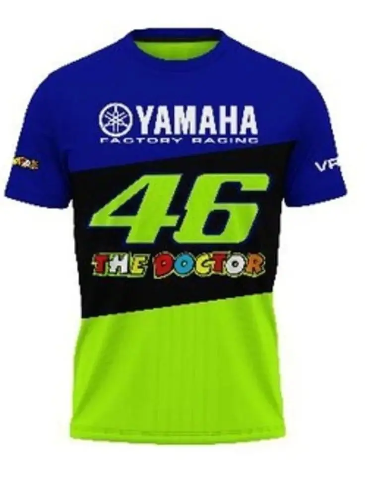 AliExpress Yamaha Comfort 46 Motorcycle Racing T-shirt, breathable and quick-drying sports top for motorcycle and bicycle enthusiasts