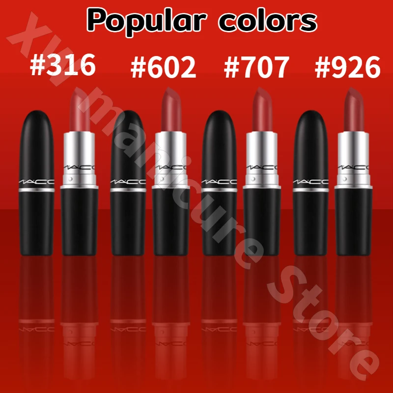 Classic Bullet Lipstick Velvet Non-stick Lip Glaze Moisturizing Long-lasting Waterproof and Sweatproof Lipstick Natural Makeup