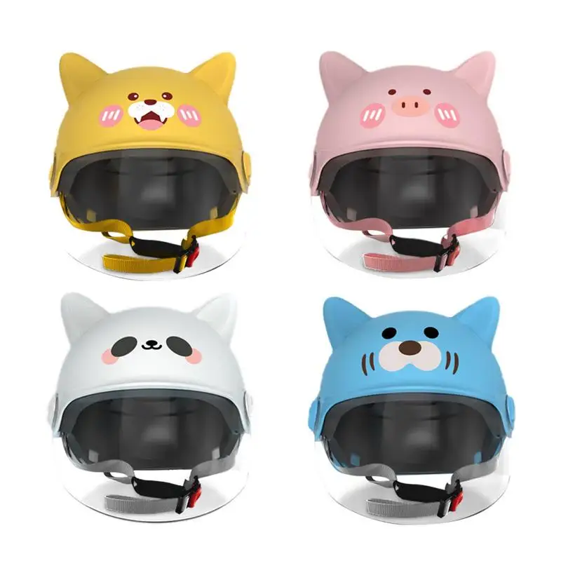 

Kids Motorcycle Helmets Children Scooter Helmets With HD Lens Comfortable Safety Cycling Helmets Head Cover Children Helmets