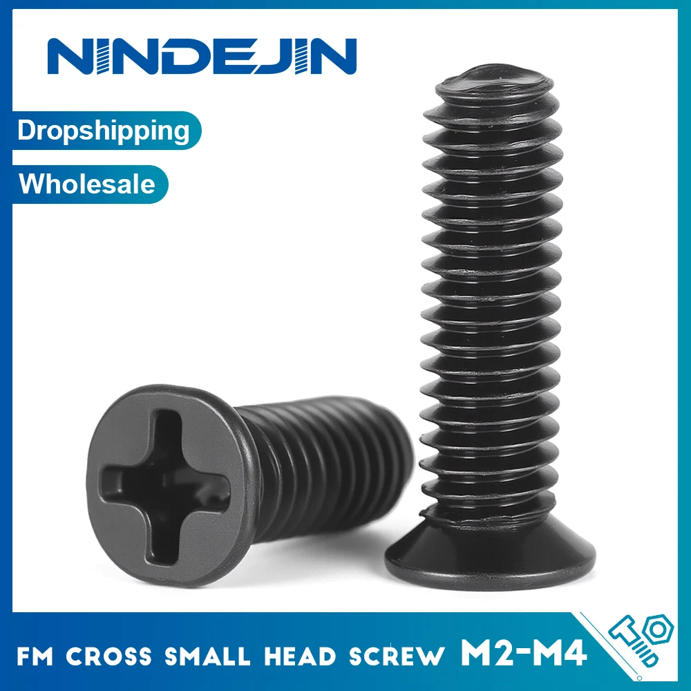 Non-standard FM Cross Small Flat Head Screw 304 Stainless Steel M2 M3 M4 M5 Narrow Head CSK Phillips Screw for Circuit Board