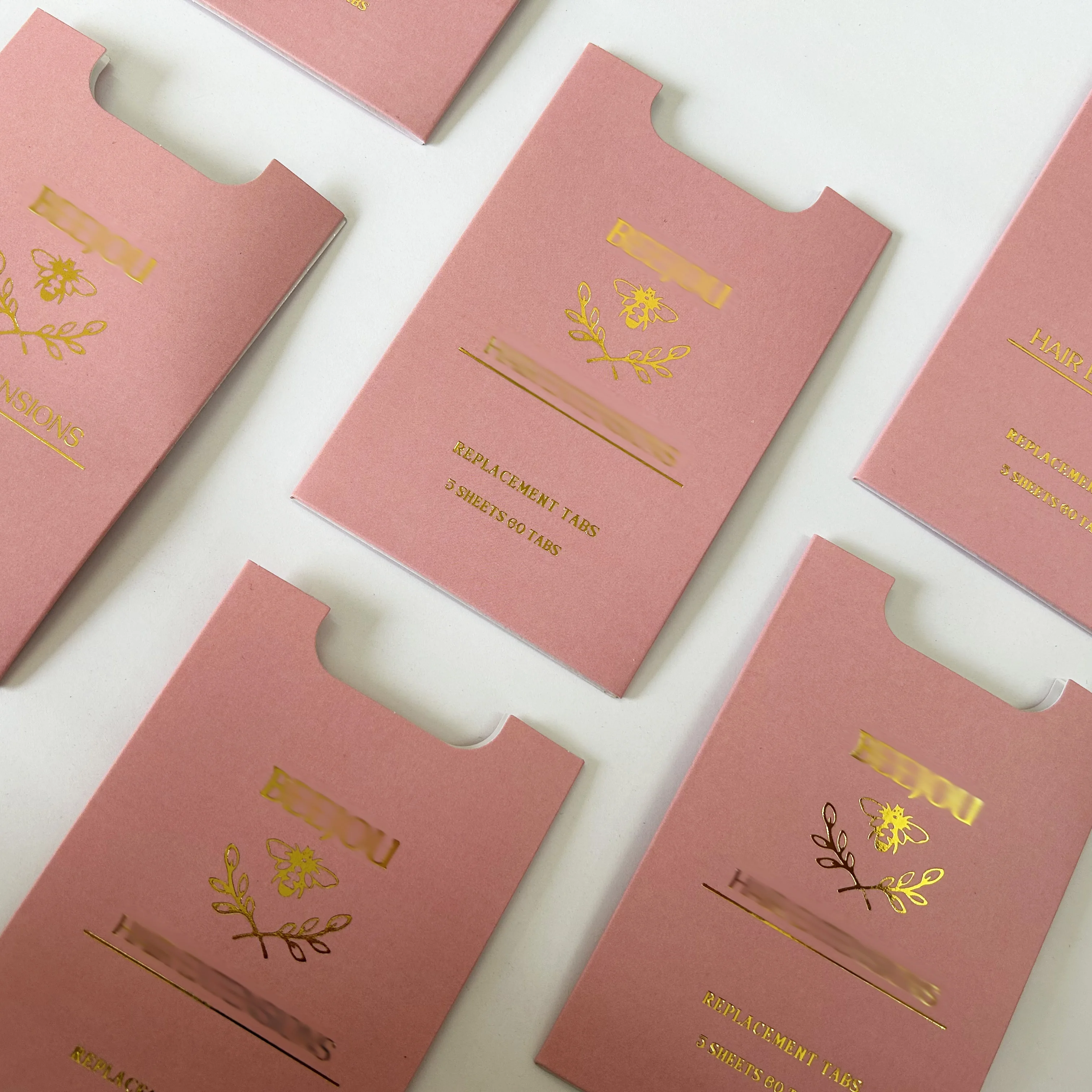 Hot stamping effect hotel room card holder, VIP card holder, customized color printing on small envelopes