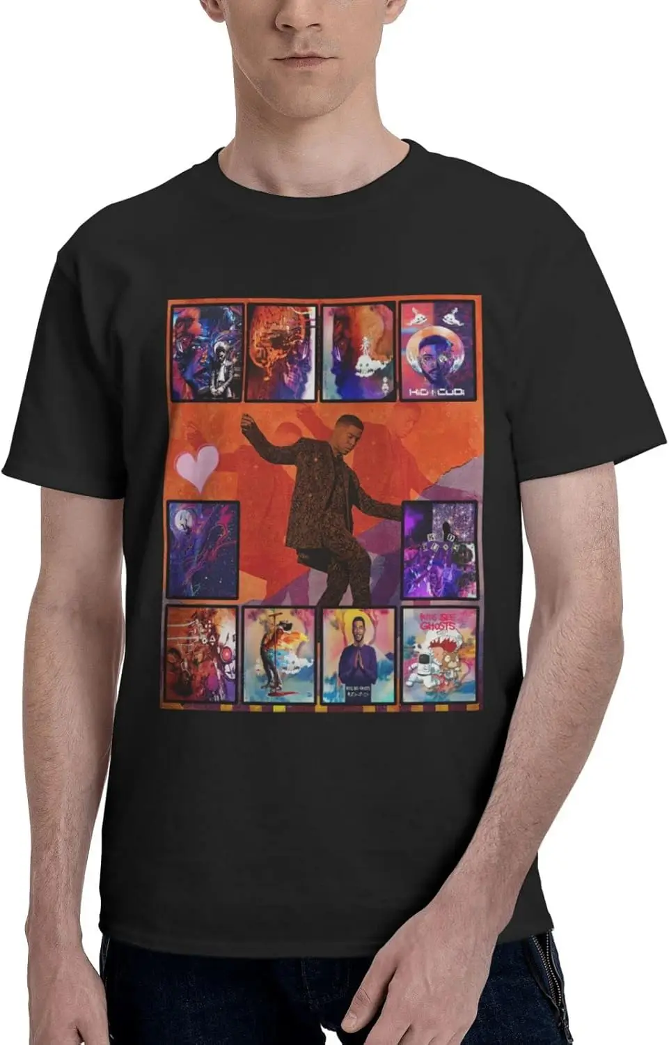 

Man's Round Neck T-Shirt Short Sleeve Garment for Kid Custom cudi tee,Soft tee