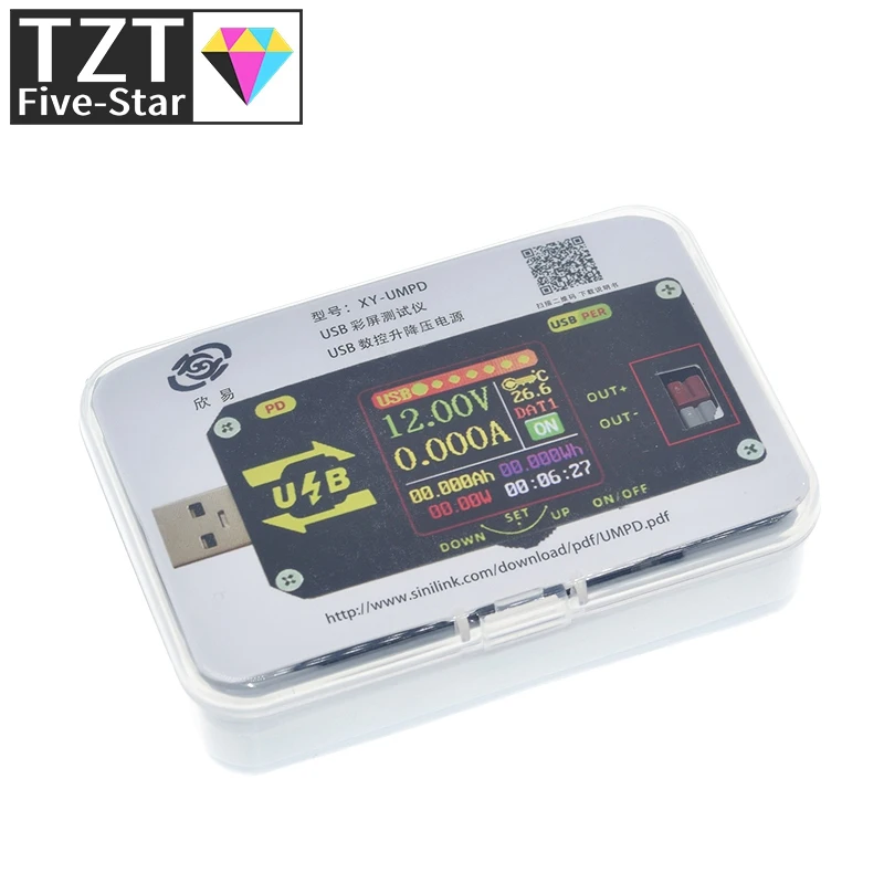 TZT USB Color screen charging tester Numerical control voltage Buck and boost power supply Applicable model:XY-UMPD