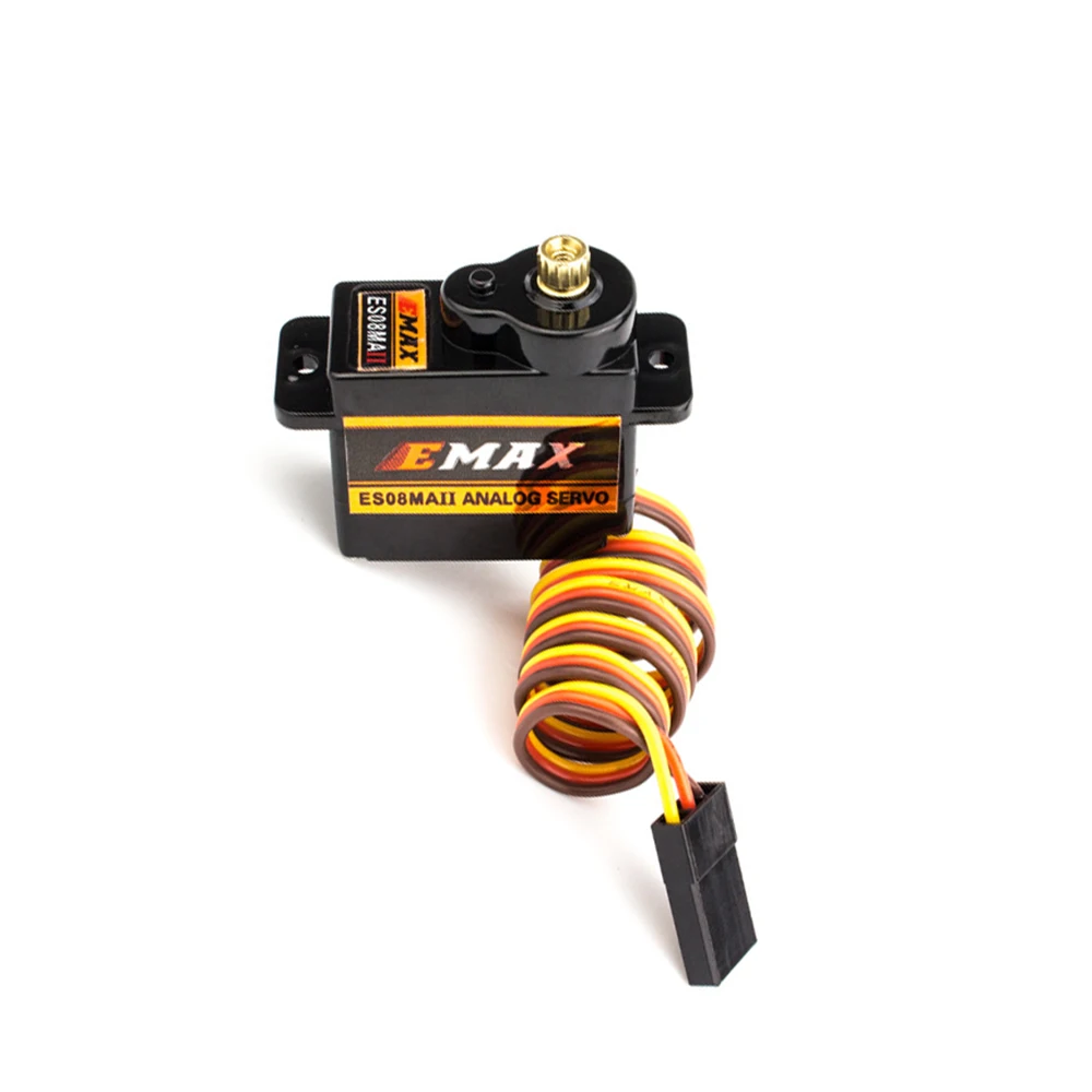 1/2/4/8PCS EMAX ES08MA ES08MAII 12g Mini Metal Gear Analog Servo for Rc Hobbies Car Boat Helicopter Airplane Rc Robot