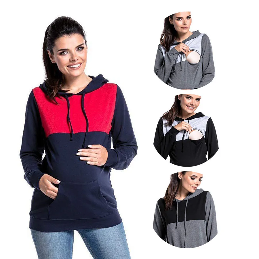 Casual Hoodies Sweatsgurts Vrouwen Moederschap Verpleging Pullover Borstvoeding Voor Zwangere Vrouwen Moeder Borstvoeding Tops